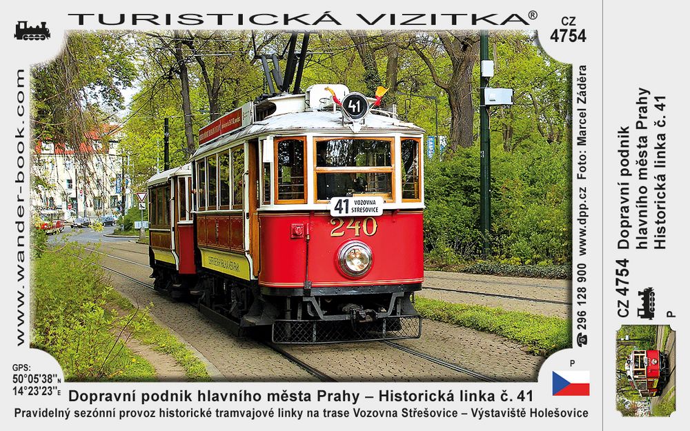 Dopravní podnik hlavního města Prahy – Historická linka č. 41