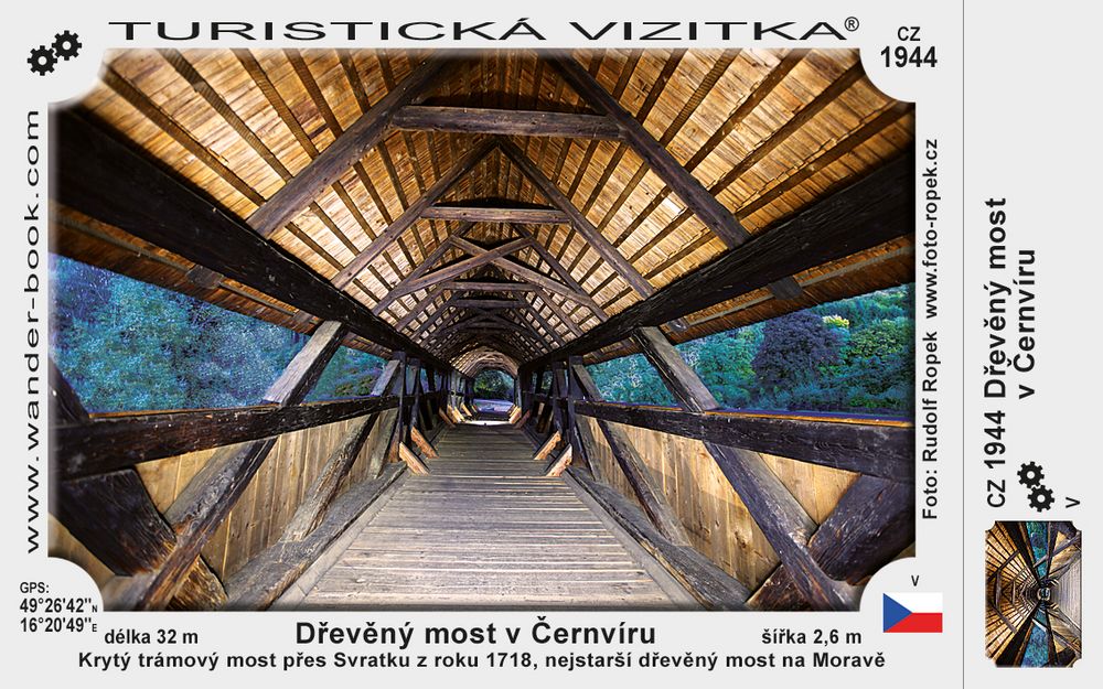 Dřevěný most v Černvíru