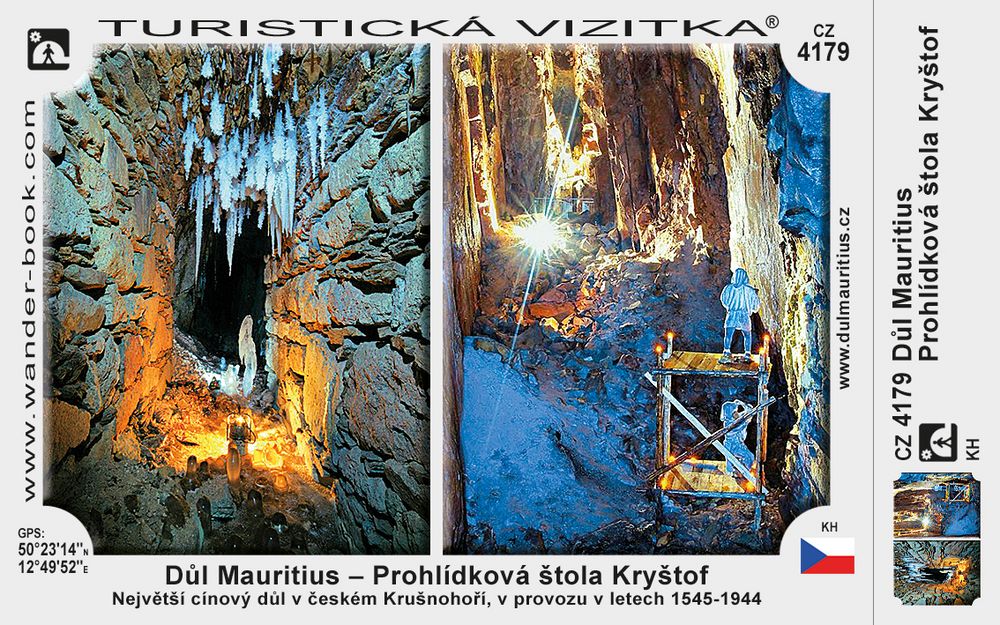 Důl Mauritius - Prohlídková štola Kryštof