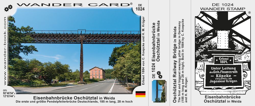 Eisenbahnbrücke Oschütztal in Weida
