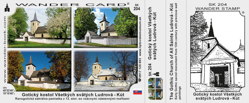 Gotický kostol Všetkých svätých Ludrová – Kút