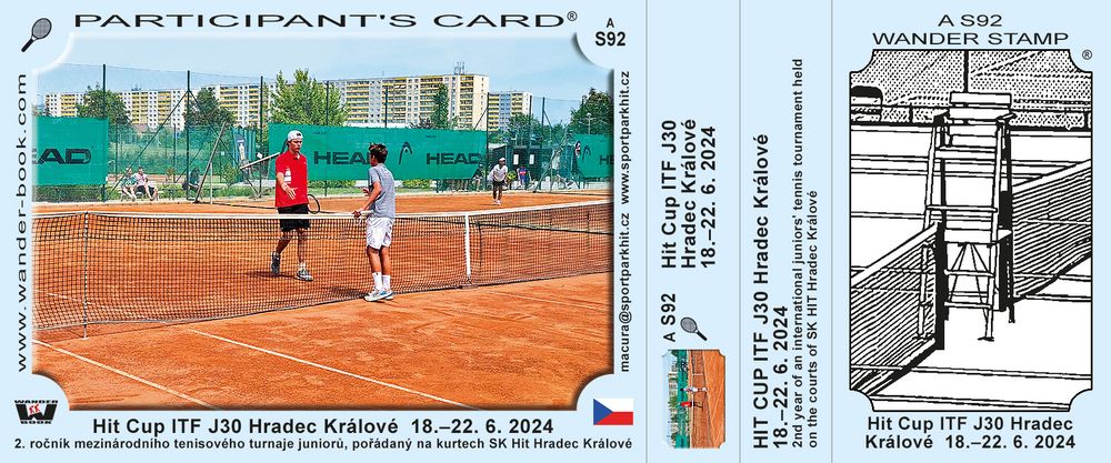Hit Cup ITF J30 Hradec Králové  18.–22. 6. 2024