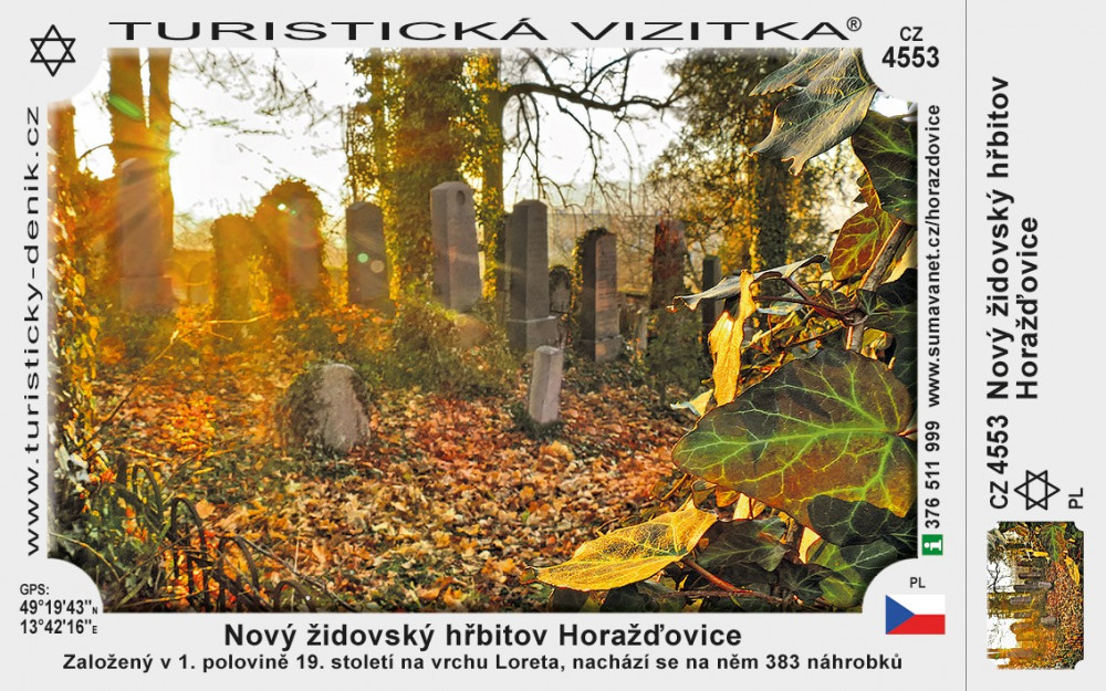 Nový židovský hřbitov Horažďovice