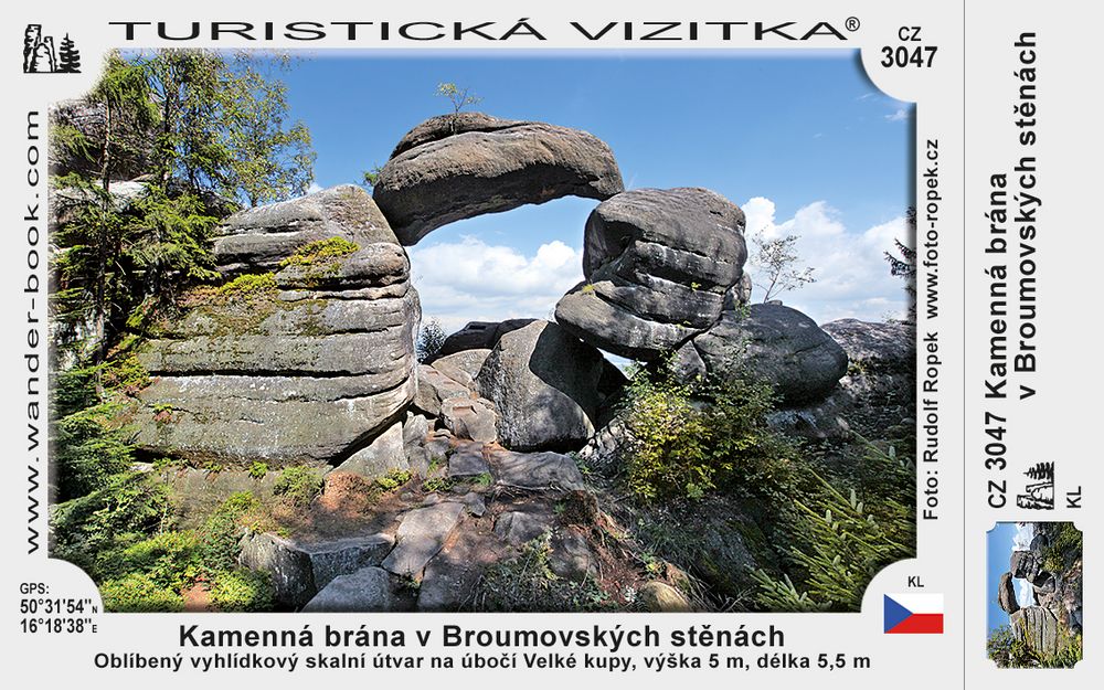 Kamenná brána v Broumovských skalách