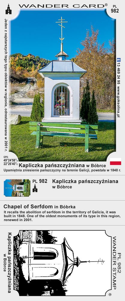Kapliczka pańszczyźniana w Bóbrce