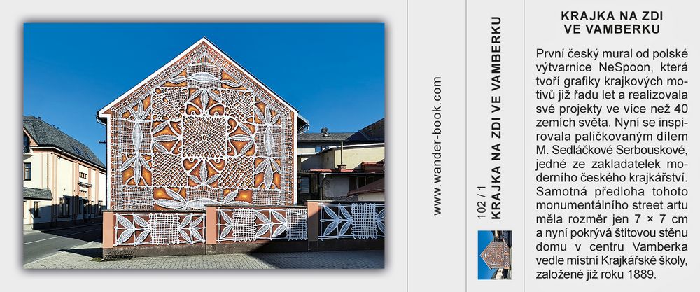 Krajka na zdi ve Vamberku Krajka na zdi ve Vamberku