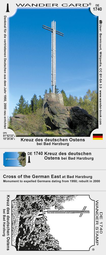 Kreuz des deutschen Ostens bei Bad Harzburg