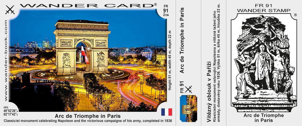 L’Arc de Triomphe à Paris