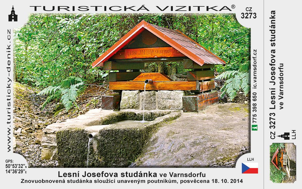 Lesní Josefova studánka ve Varnsdorfu