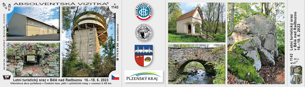 Letní turistický sraz v Bělé nad Radbuzou  16.–18. 6. 2023