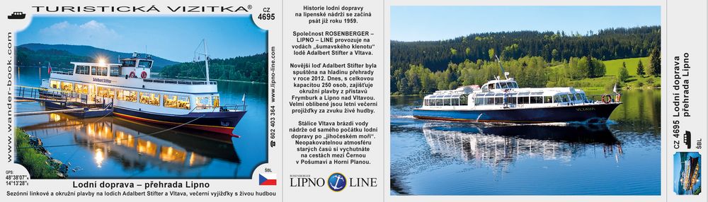 Lodní doprava – přehrada Lipno
