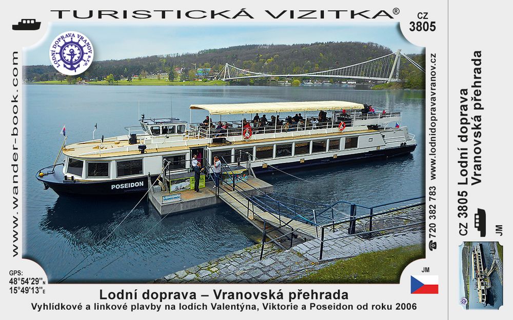 Lodní doprava - Vranovská přehrada
