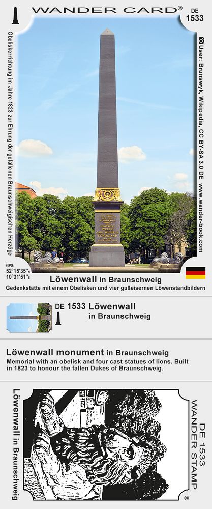Löwenwall in Braunschweig
