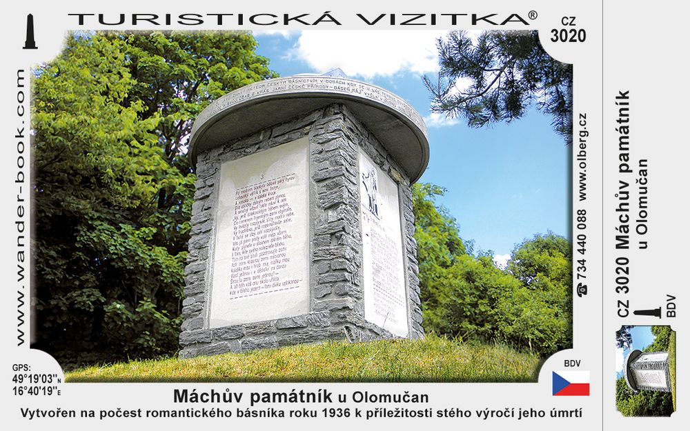 Máchův památník u Olomučan