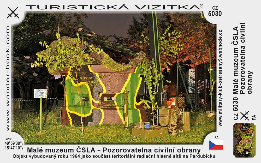 Malé muzeum ČSLA – Pozorovatelna civilní obrany