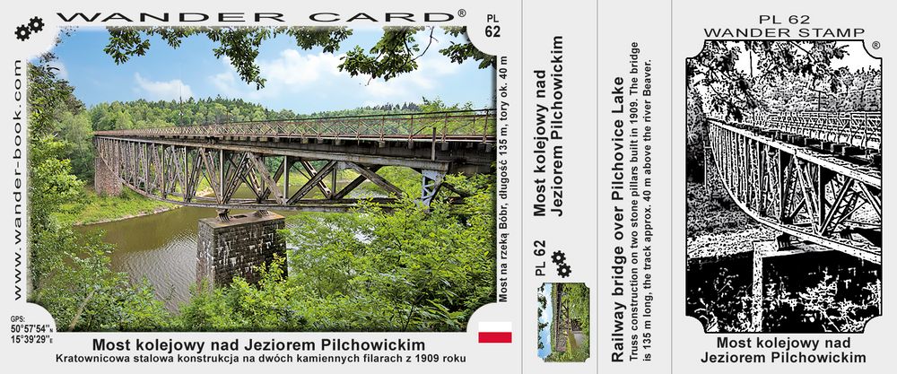 Most kolejowy nad Jeziorem Pilchowickim