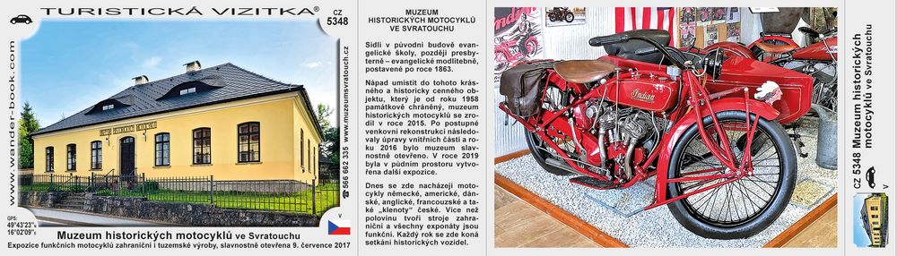 Muzeum historických motocyklů ve Svratouchu