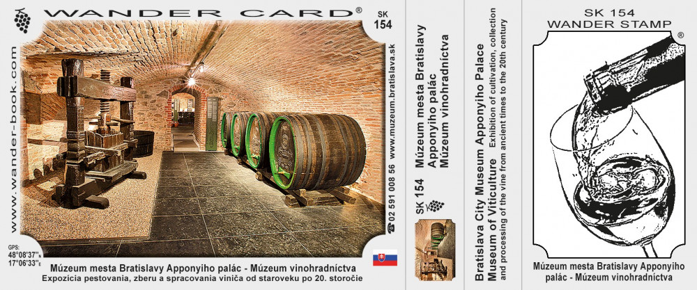 Múzeum mesta Bratislavy Apponyiho palác – Múzeum vinohradníctva