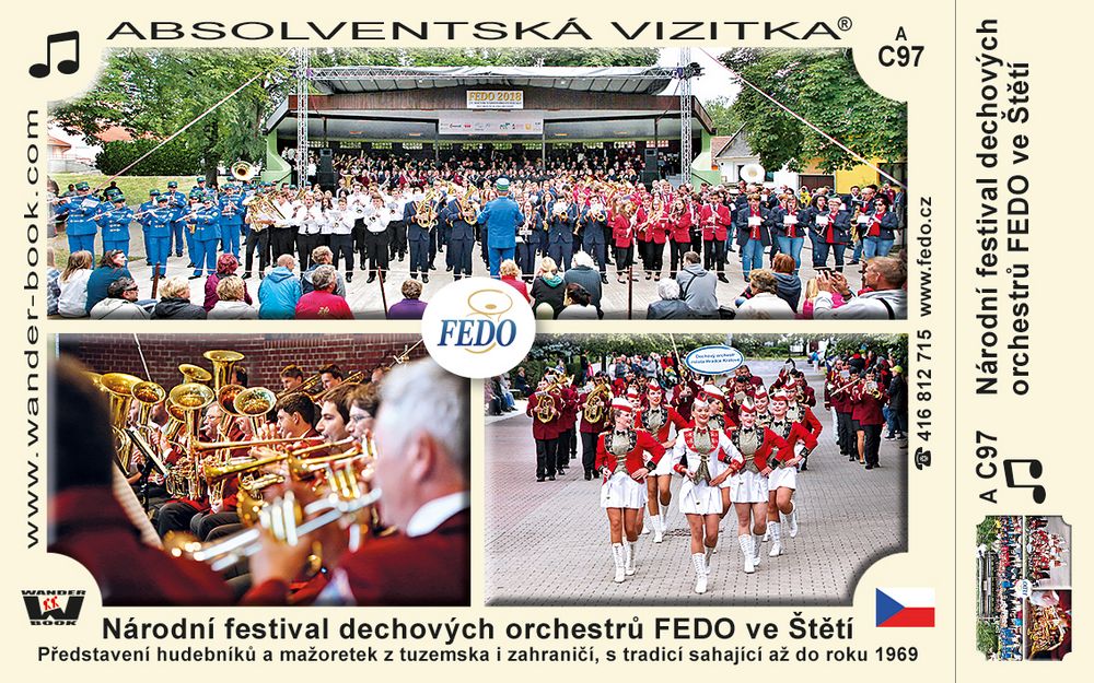 Národní festival dechových orchestrů FEDO ve Štětí