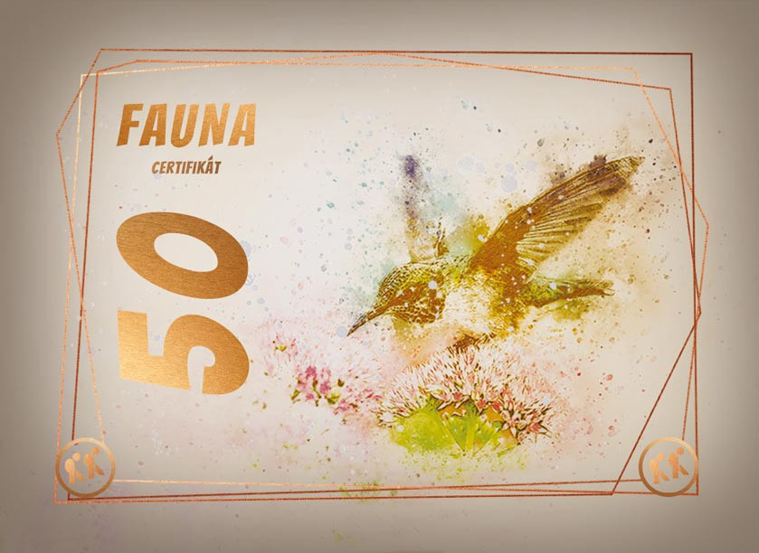 Certifikát - Fauna 50