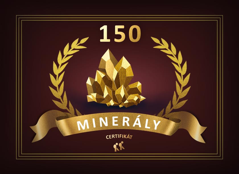 Certifikát - Minerály 150