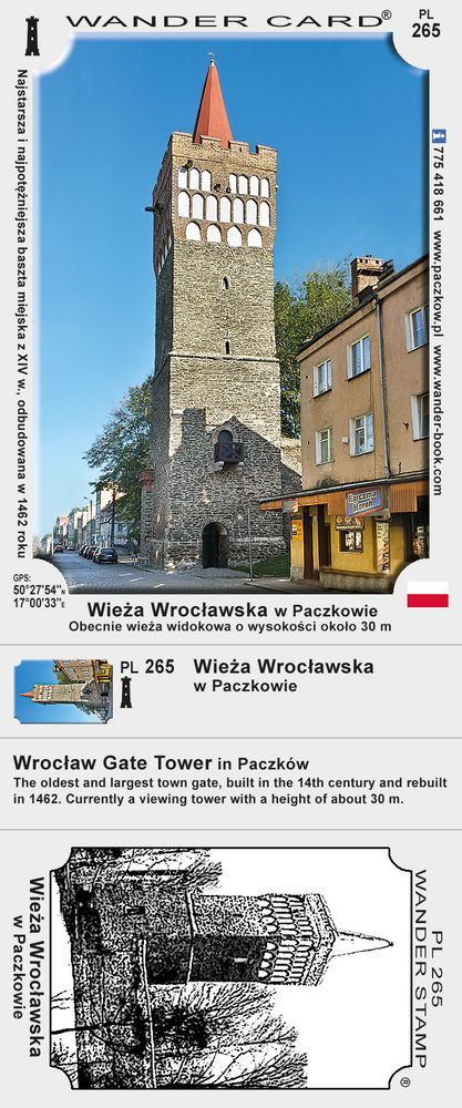 Paczków wieża wrocławska 