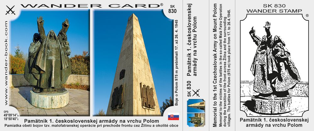 Pamätník 1. československej armády na vrchu Polom