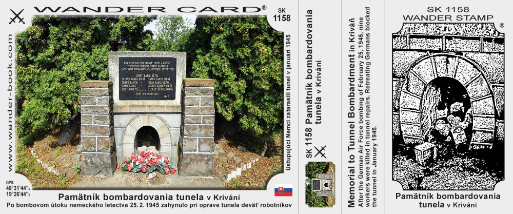 Pamätník bombardovania tunela v Kriváni