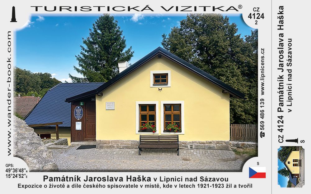 Památník Jaroslava Haška v Lipnici nad Sázavou