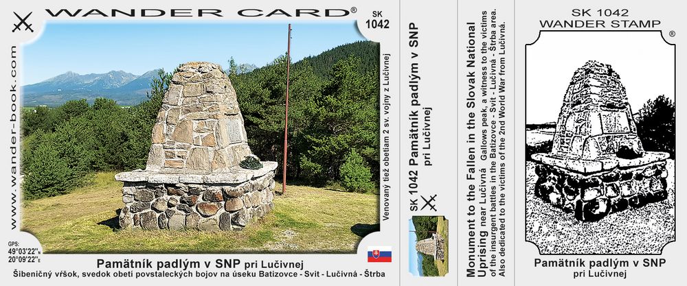 Pamätník padlým v SNP pri Lučivnej