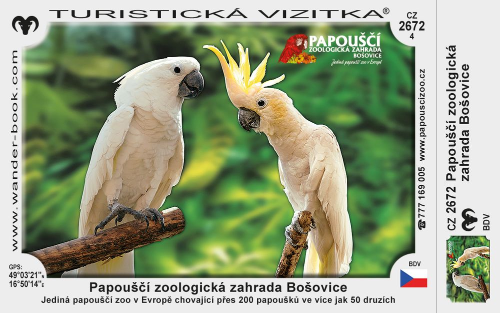 Papouščí zoologická zahrada Bošovice