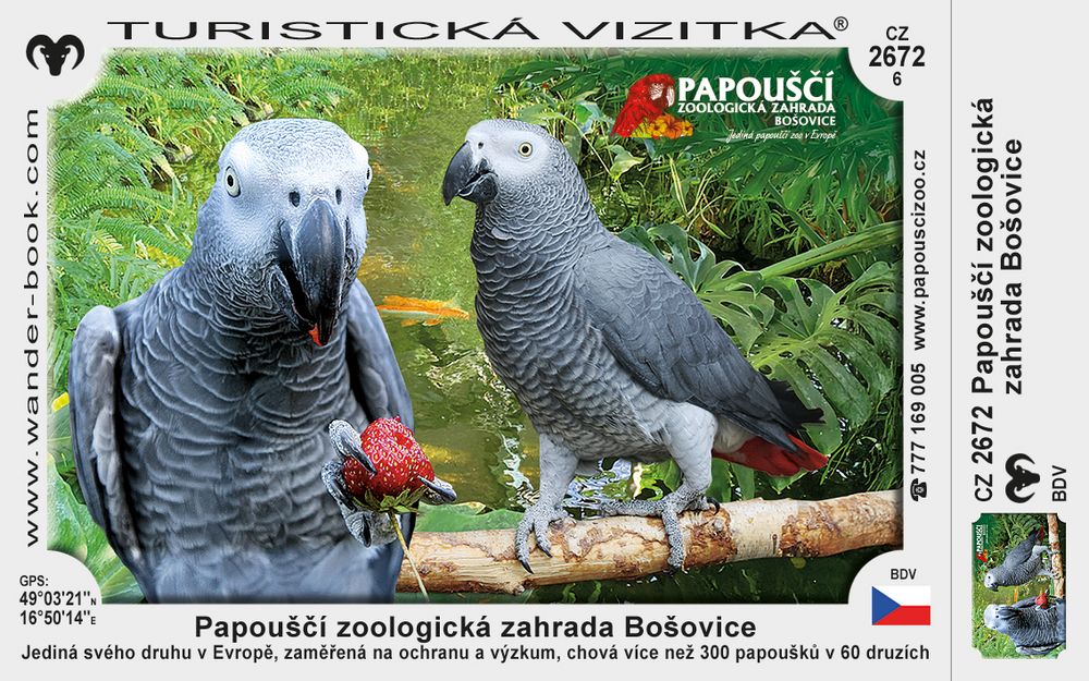 Papouščí zoologická zahrada Bošovice