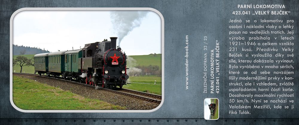 Parní lokomotiva 423.041 „Velký bejček“