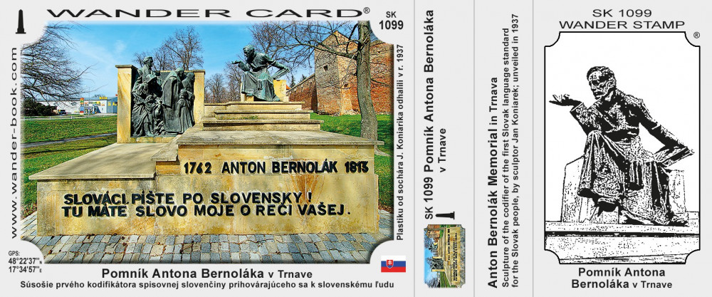 Pomník Antona Bernoláka v Trnave
