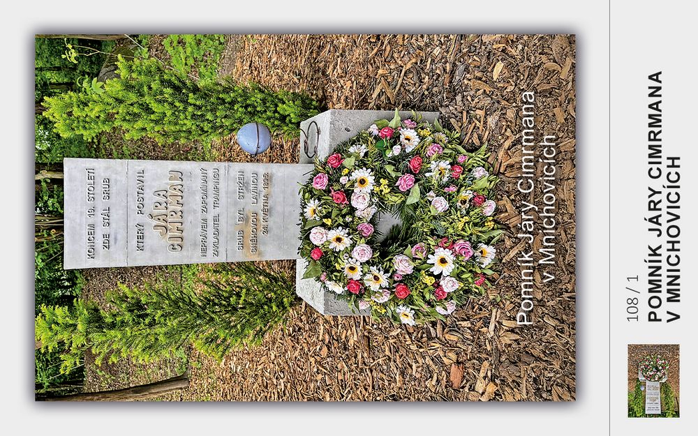 Pomník Járy Cimrmana v Mnichovicích