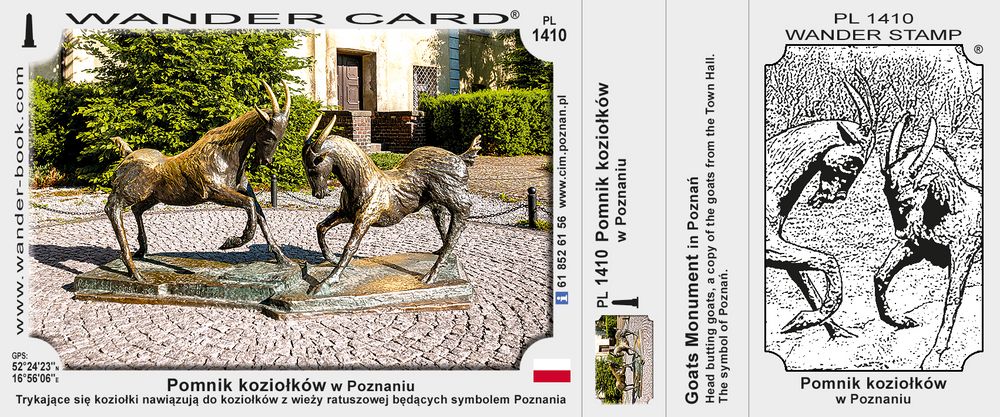 Pomnik koziołków w Poznaniu