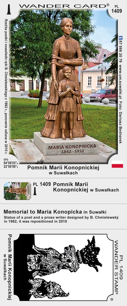 Pomnik Marii Konopnickiej w Suwałkach
