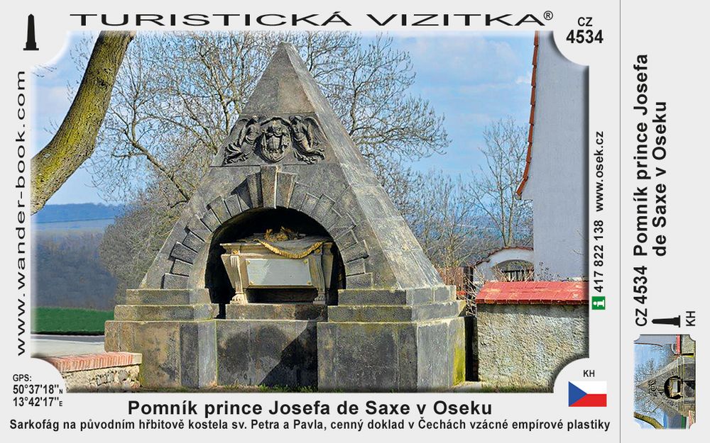 Pomník prince Josefa de Saxe v Oseku