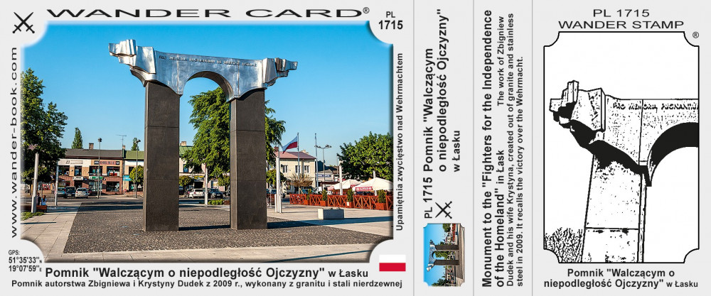 Pomnik "Walczącym o niepodległość Ojczyzny" w Łasku