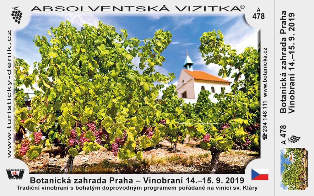 Botanická zahrada Praha – Vinobraní 14.–15. 9. 2019