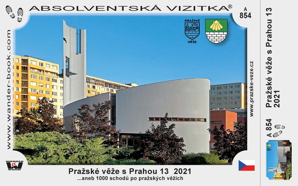 Pražské věže s Prahou 13  2021