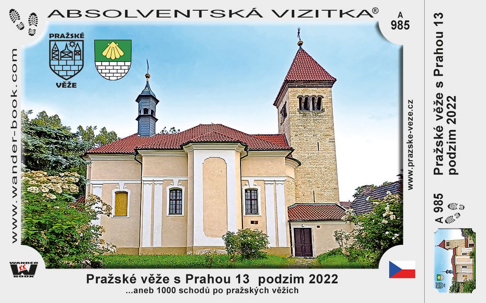 Pražské věže s Prahou 13  podzim 2022