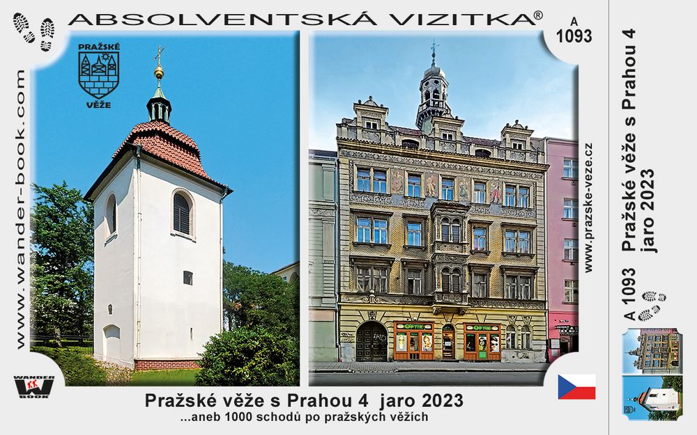 Pražské věže s Prahou 4  jaro 2023