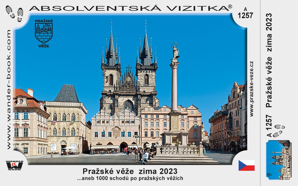 Pražské věže  zima 2023