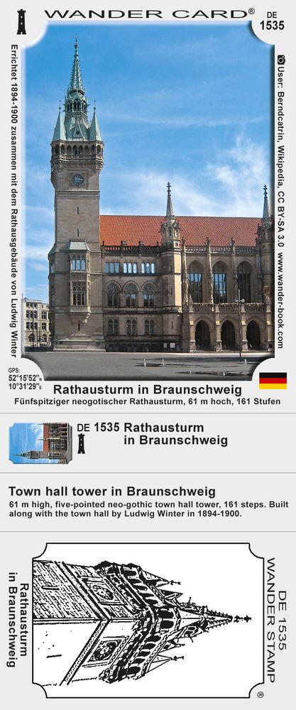 Rathausturm in Braunschweig