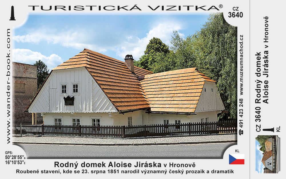 Rodný domek Aloise Jiráska v Hronově
