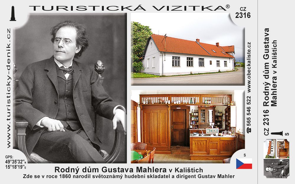 Rodný dům Gustava Mahlera v Kalištích