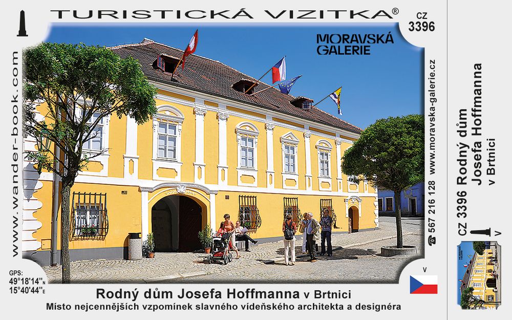 Rodný dům Josefa Hoffmanna v Brtnici
