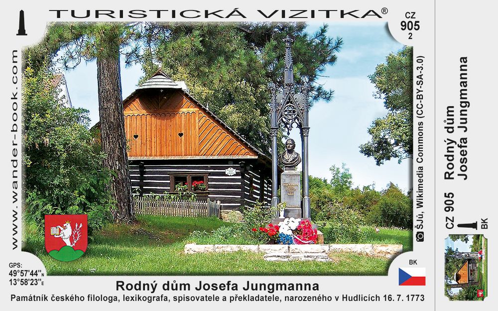 Rodný dům Josefa Jungmanna v Hudlicích