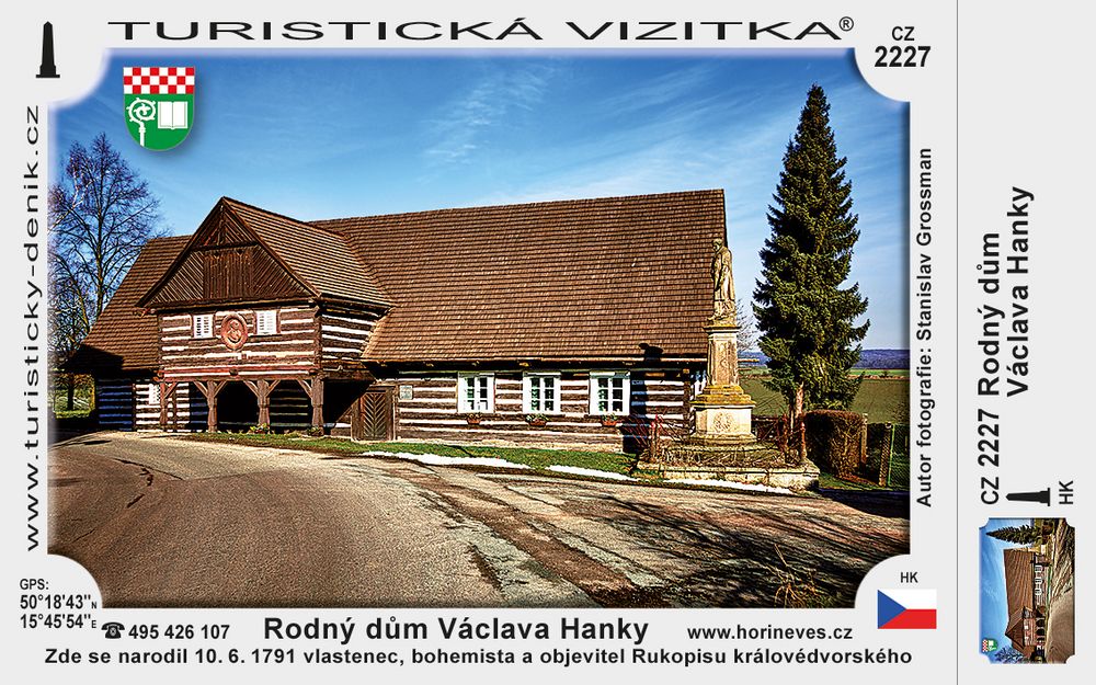 Rodný dům Václava Hanky